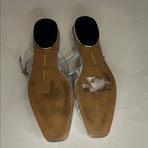 Dolce Vita, Rianne, Silver Women's Slingback Flats, size. 9.5 - Picture 6 of 8